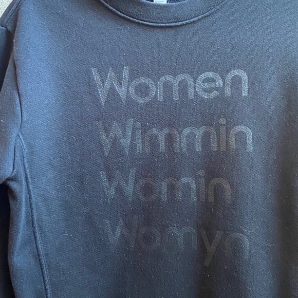 Modern Women “Women” Sweatshirt — Small | Black - Picture 4 of 4
